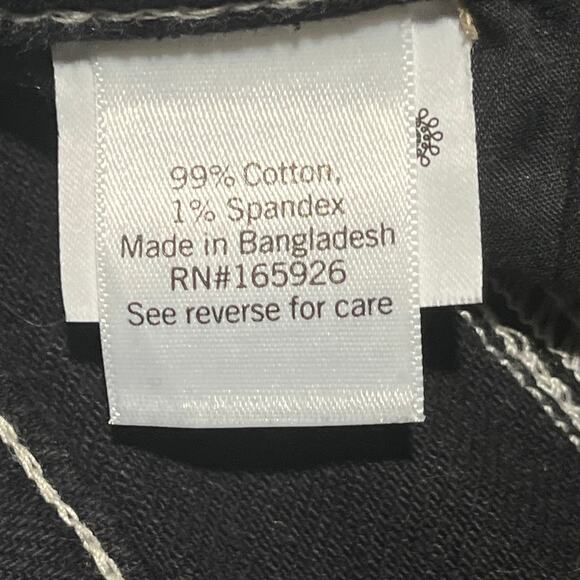 Super High Rise Cutoff Black Destructed Denim Shorts 9 / 29W SO Y2K goth grunge - Picture 6 of 8